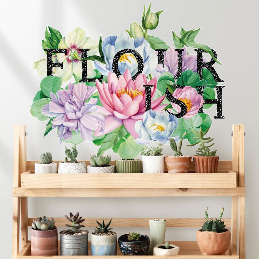 Muursticker XXL Bloem Flourish