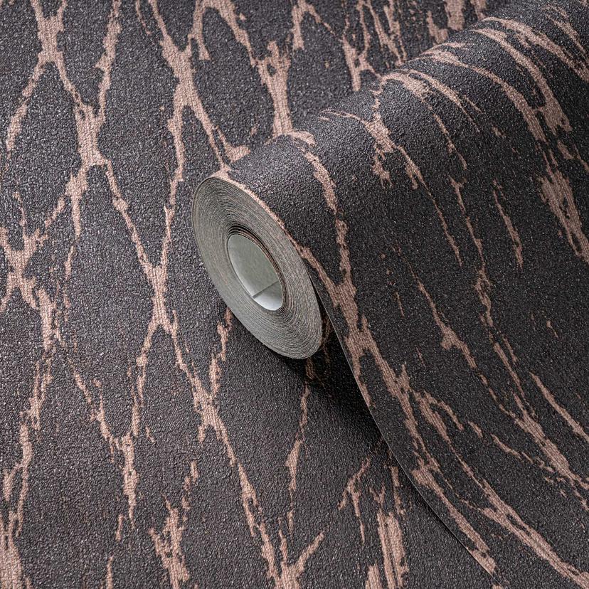 Papel pintado negro texturado con toques dorados - papel pintado no tejido para habitaciones lujosas