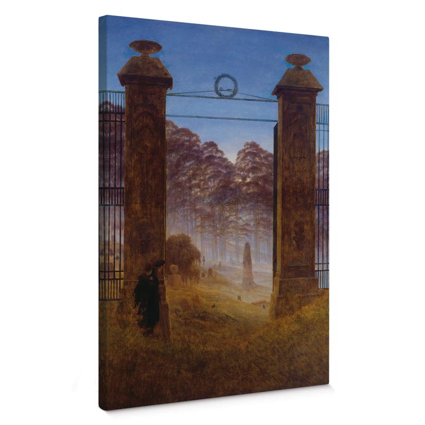 Lienzo Friedrich - El cementerio