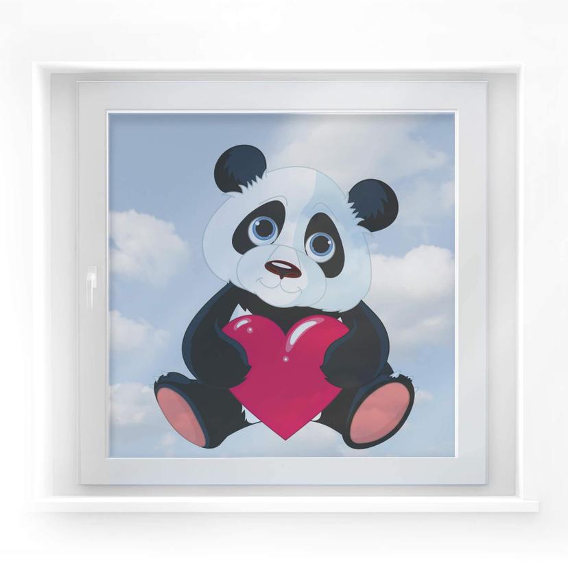 Panda con corazón