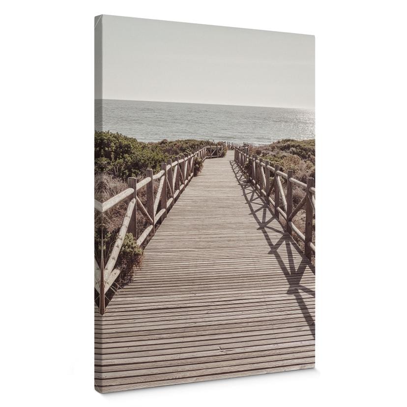 Canvas Anløbsbro til stranden - 1X Studio