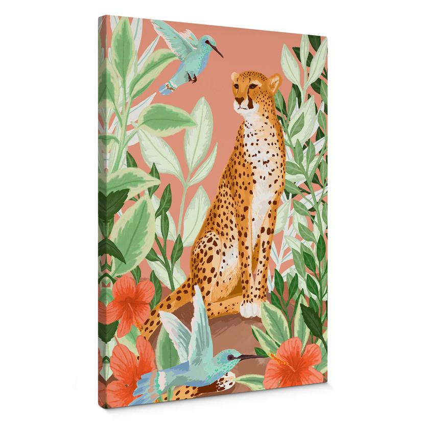 Lienzo Goed Blauw - Rosa Tropical