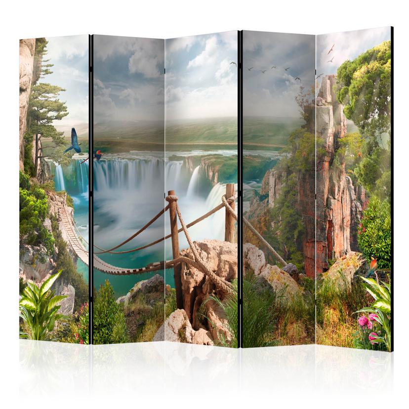 Rumdeler - Skjult paradis , 5-delt - 225x172 cm