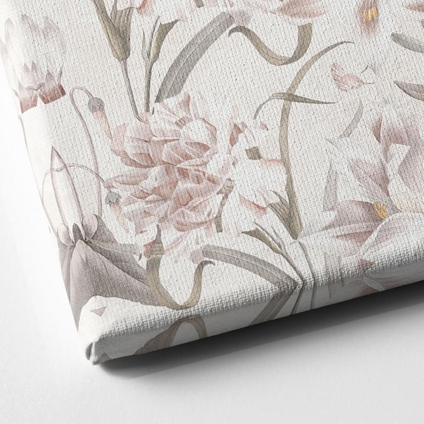 Lienzo Pradera floral en rosa claro - Bloomery Decor