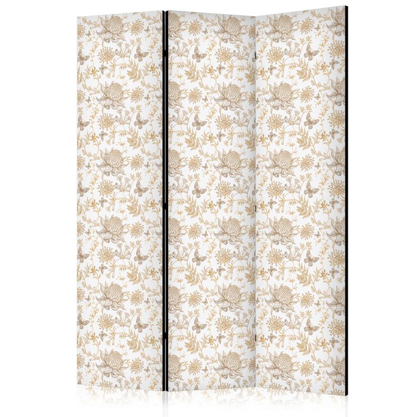 Paravent, Raumteiler freistehend, Trennwand - Beige Shades of Nature