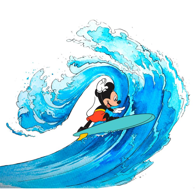 Tapet - Mickey surfer - 300 x 280 cm