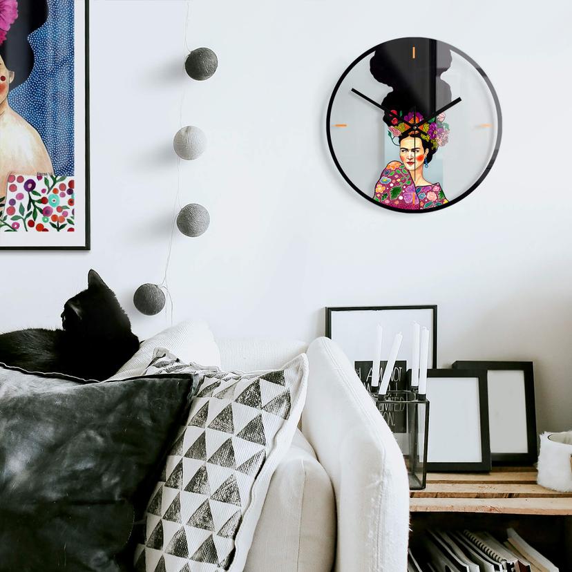 Orologio in vetro Hülya - Frida Ø30 cm