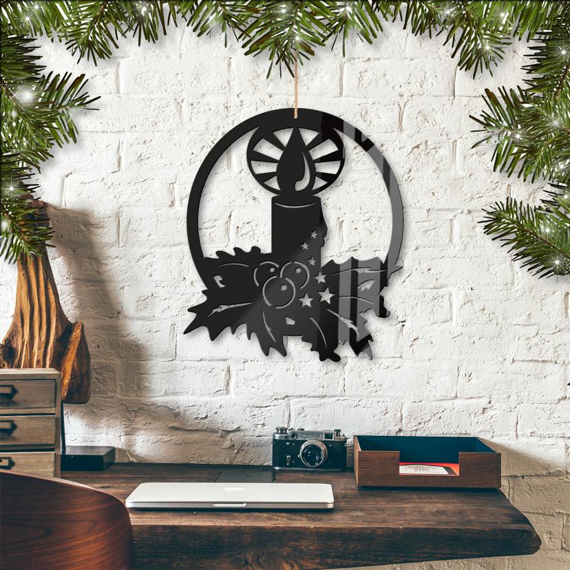 Vela decorativa acrílica