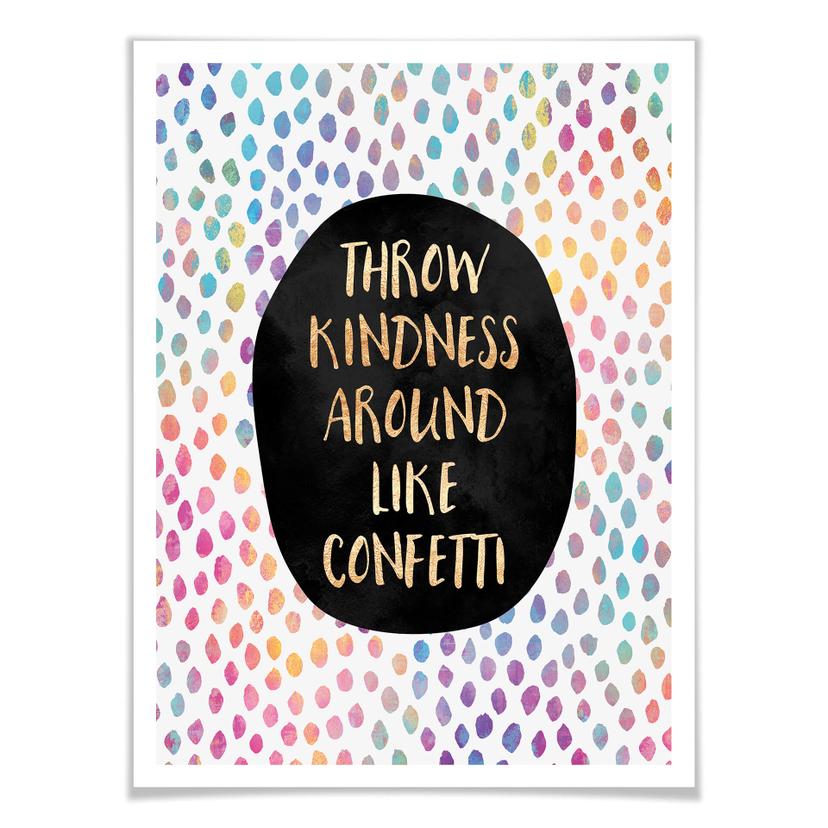 Poster Fredriksson - Throw Kindness around