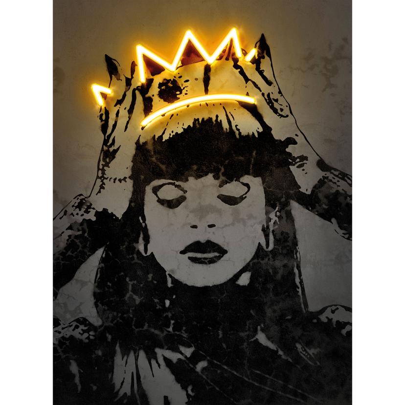 Fotomurale Neon Art - Rihanna - Mielu