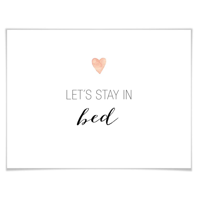 Poster Confetti & Cream - Let's stay in bed
