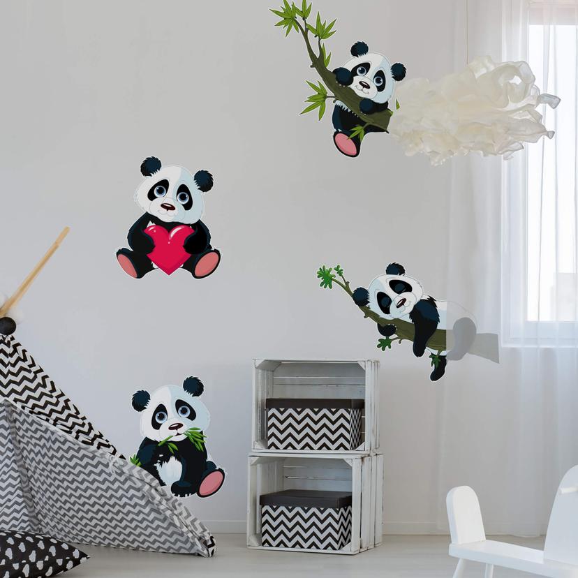 Sticker Mural XXL - Petits Pandas