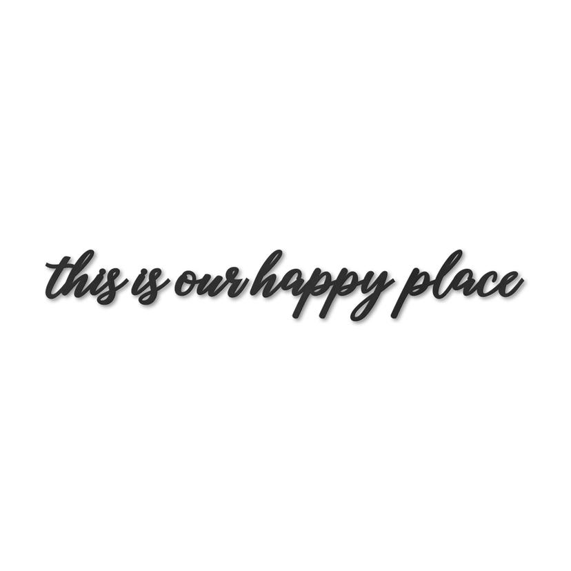 Décoration en bois MDF - This is our happy place