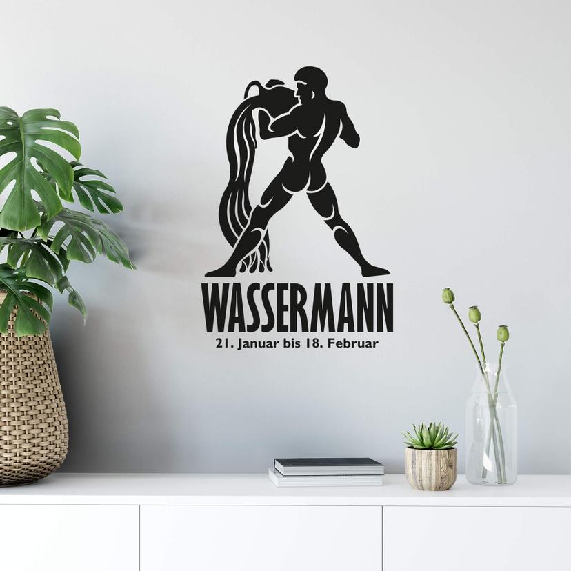 Wandtattoo Sternzeichen - Wassermann