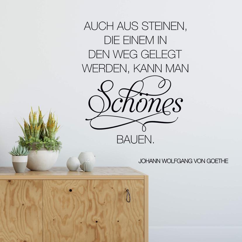 Wandtattoo Auch aus Steinen... 2