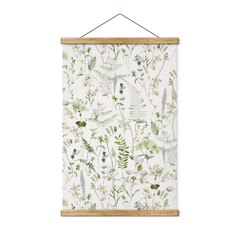 Tekstil plakat Urter og vilde blomster - UN Designs