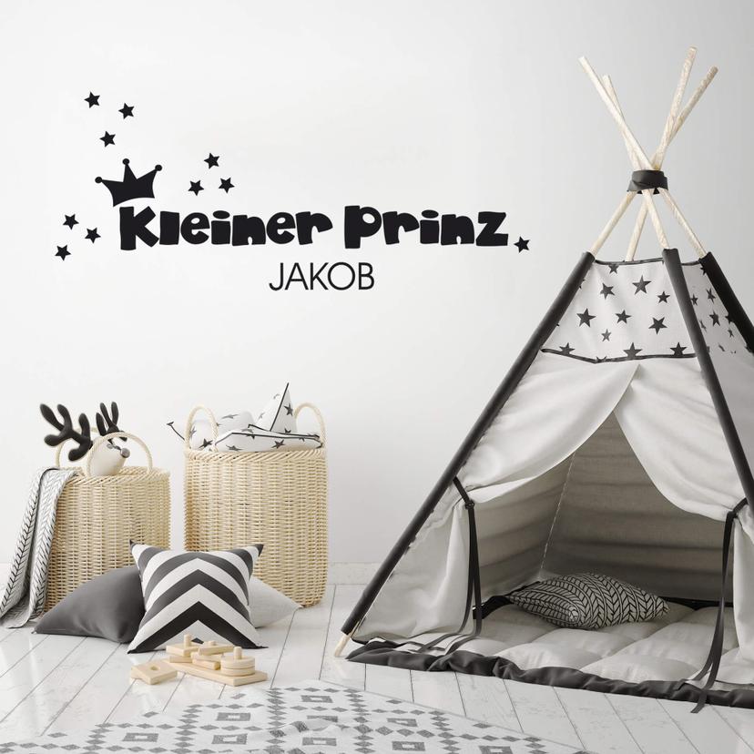 Wandtattoo + Name Kleiner Prinz