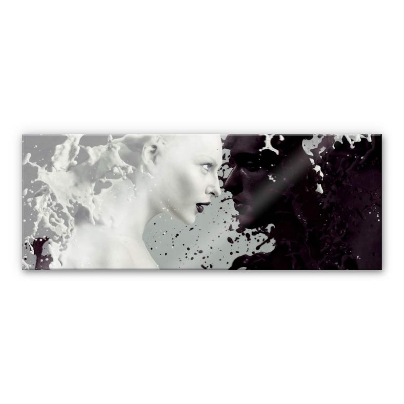 Tableau en verre acrylique - Milk & Coffee - Panorama