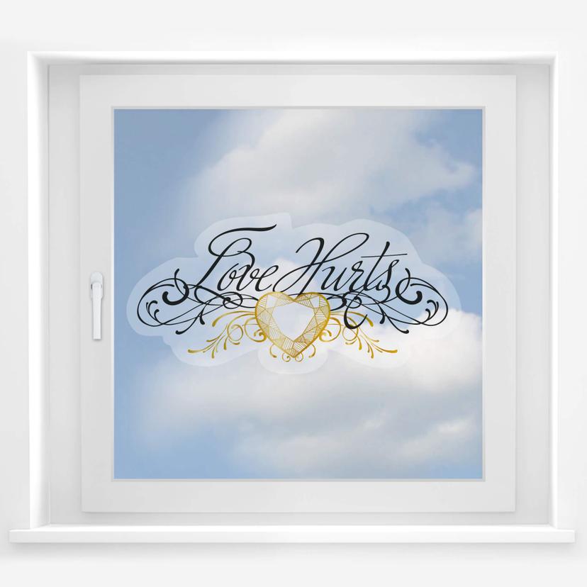 Mural de ventana LA Ink Love Hurts