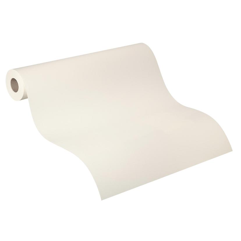 Effen behang, vliesbehang met structuur Bauhaus wit