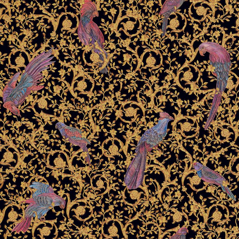 Versace carta da parati Barocco Birds
