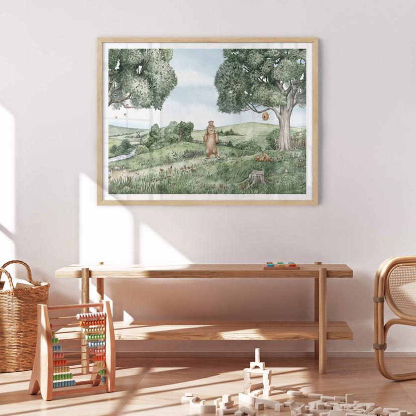 Barnposter Kikki Belle - Björnar och bin