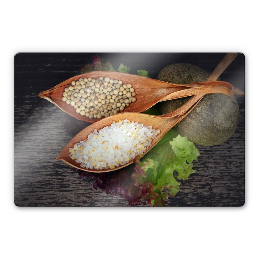 Glasschilderijen Zout en Peper