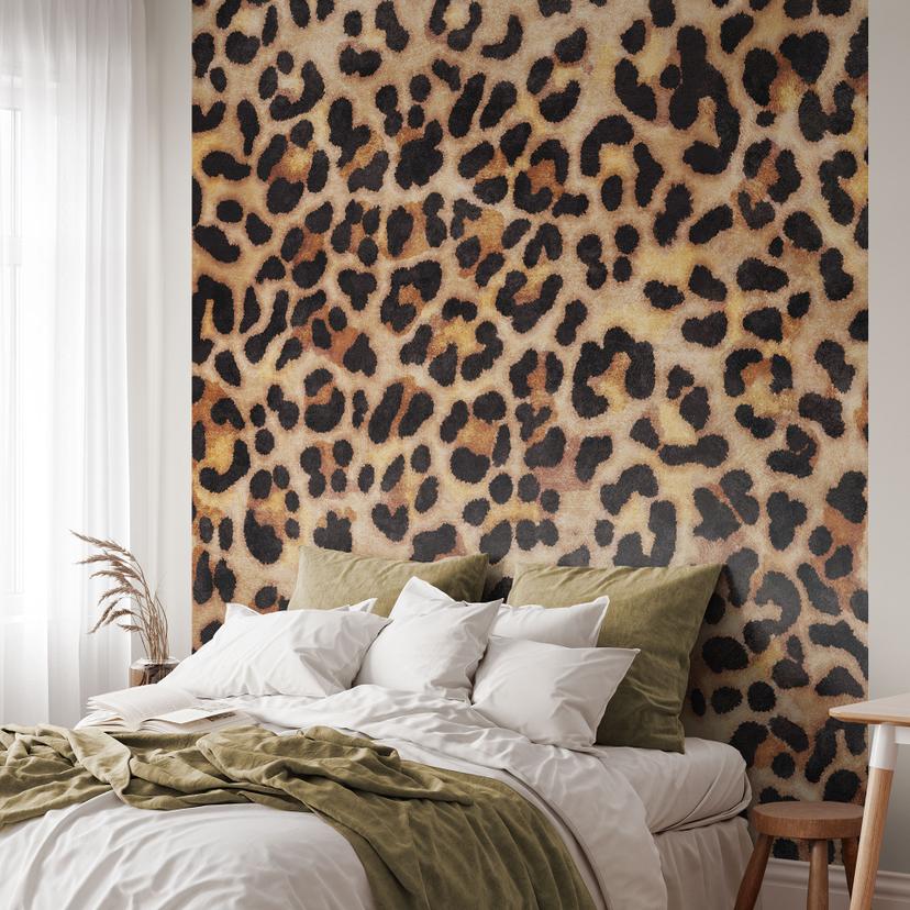 Fototapet med vilde leoparder - dyreprint - Tunaboylu