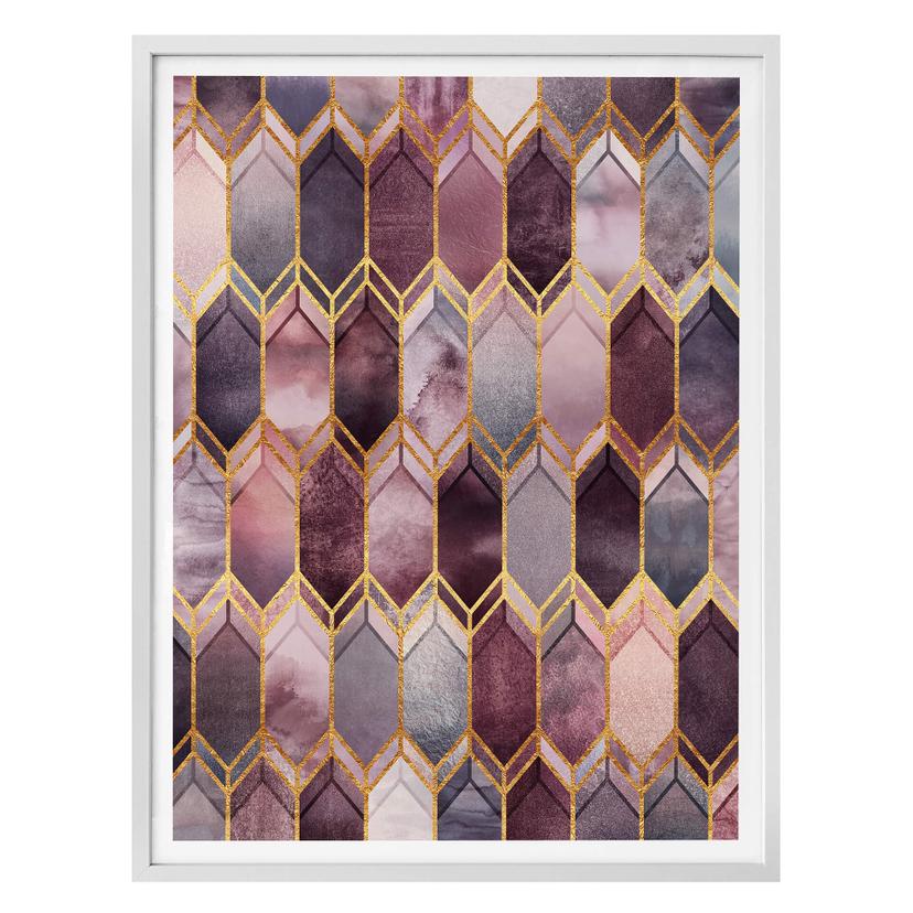 Frederiksson Plakat - Pink and Gold Glass