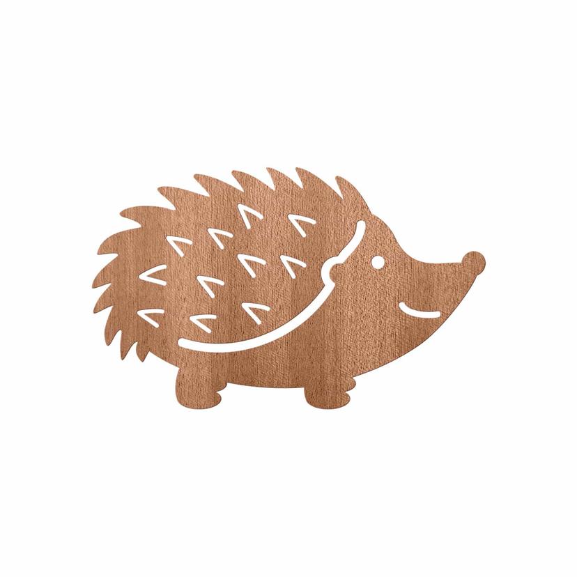 Decoro in legno Riccio
