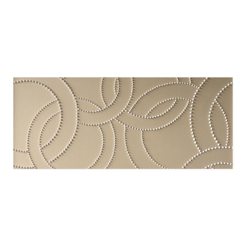 Selbstklebende Küchenrückwand Abstrakte Ringe beige - Grande