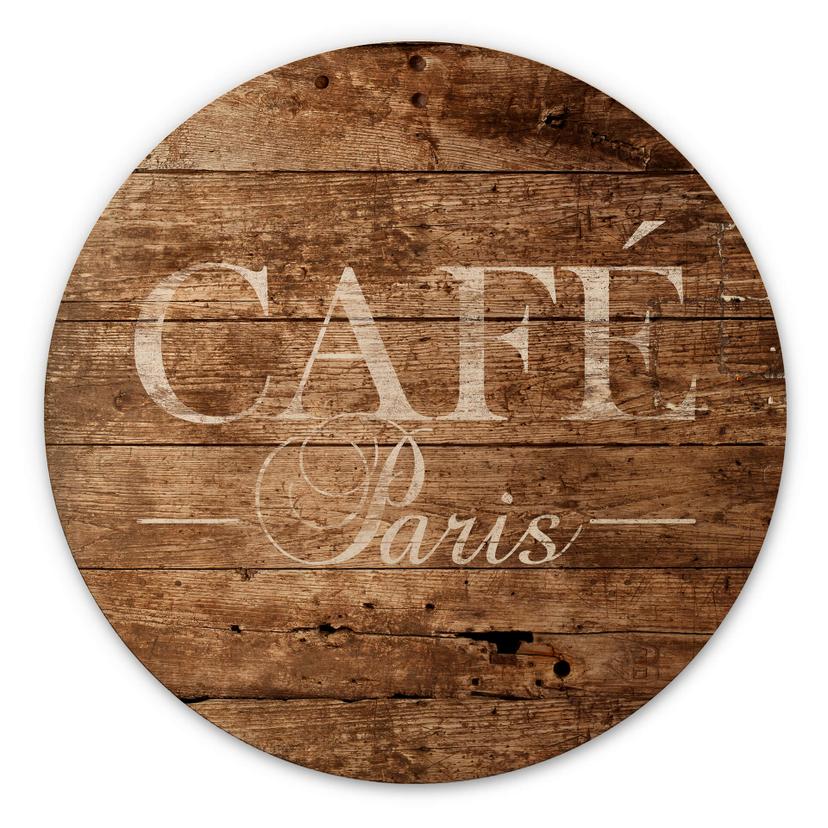 Billede af træ Café Paris - Rund
