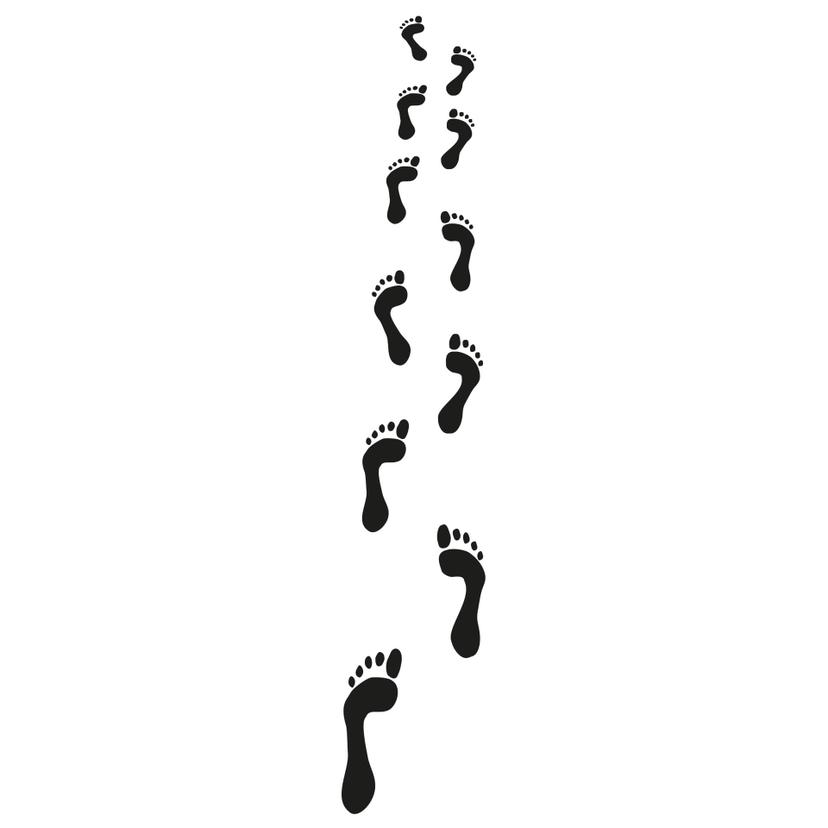 Adesivo murale - A piedi nudi