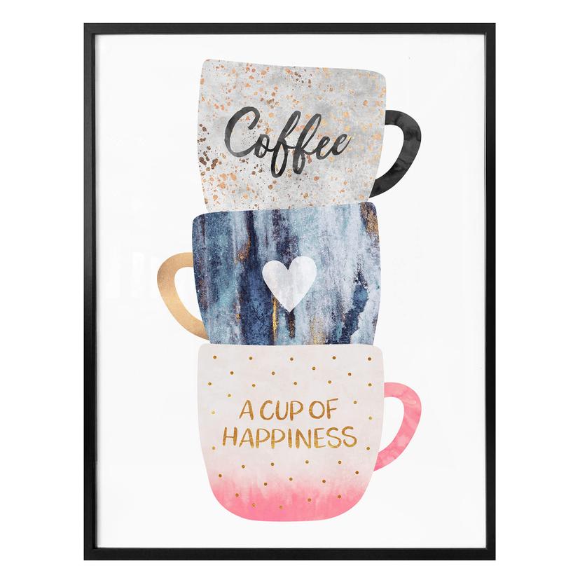 Póster Fredriksson - Una taza de felicidad