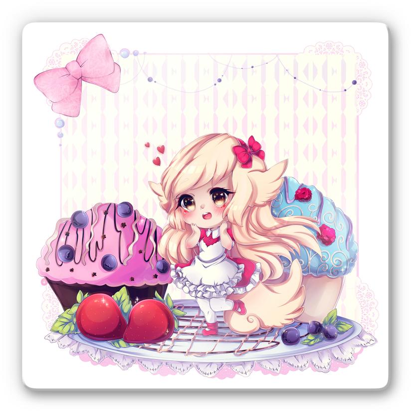 Tableau sur verre La Doll Blanche - Chibi Belle