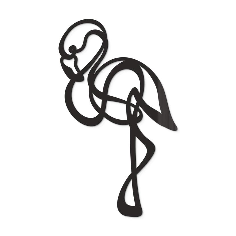 Akryldekoration Linjekonst - Flamingo