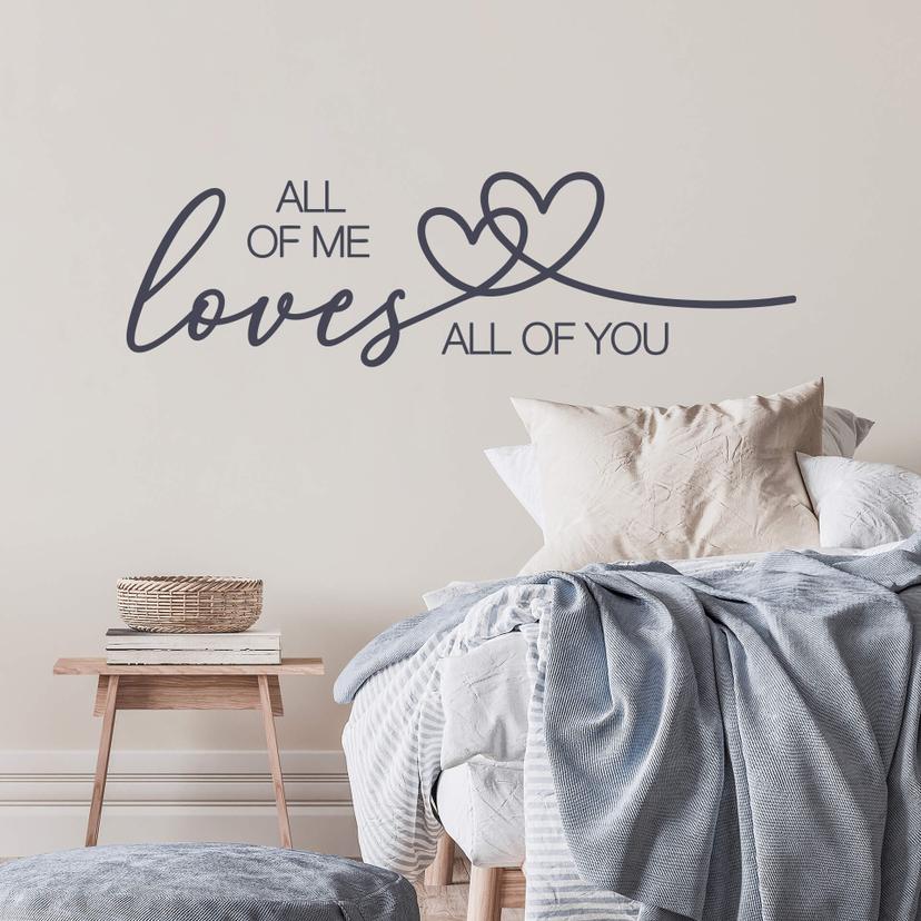 Sticker mural All of me loves all of you