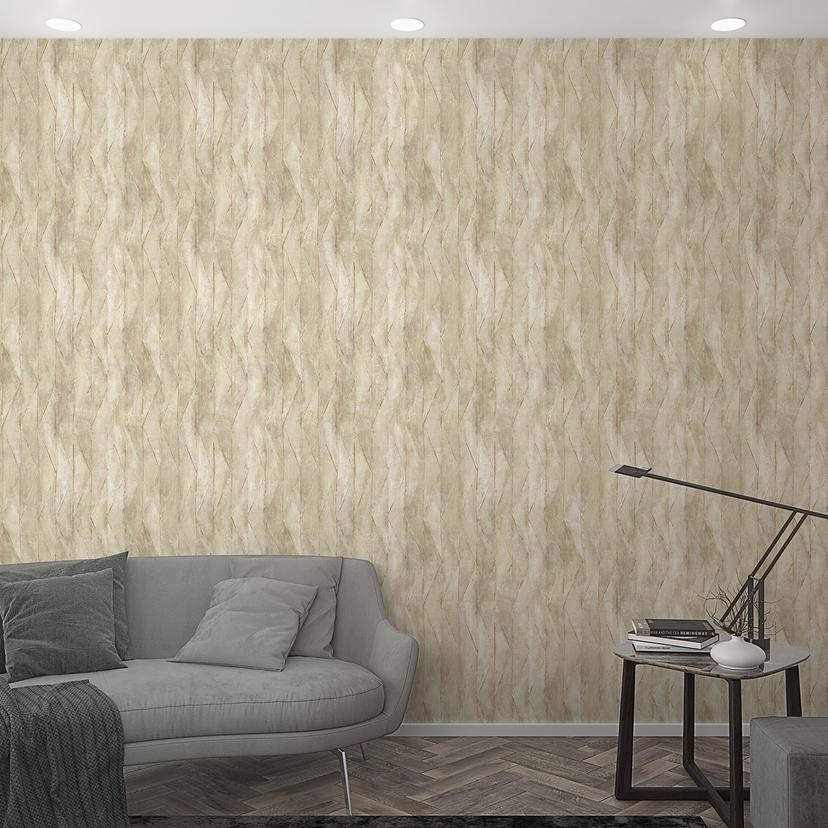 Fototapet med grafisk mønster, beige tekstur 3,40 x 2,12 m
