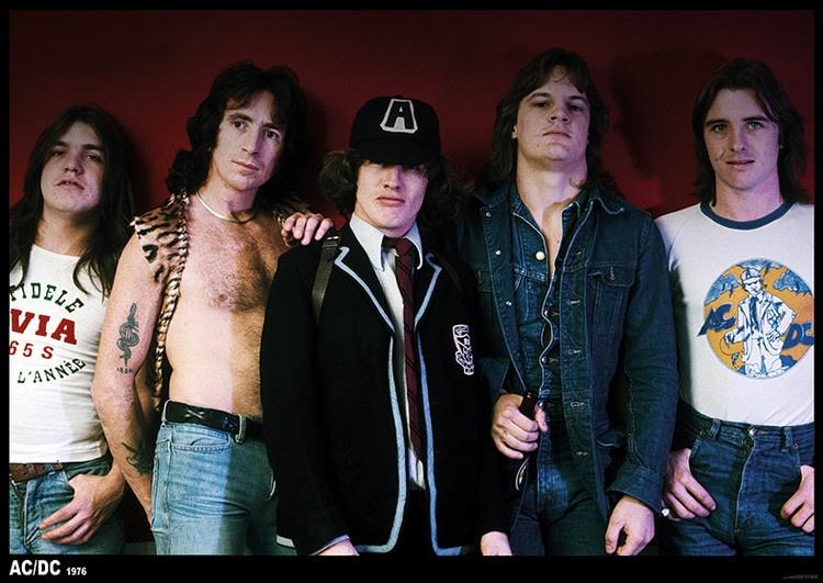 Plakat AC/DC - 70s Group, Plakat (84,1 x 59,4 cm)