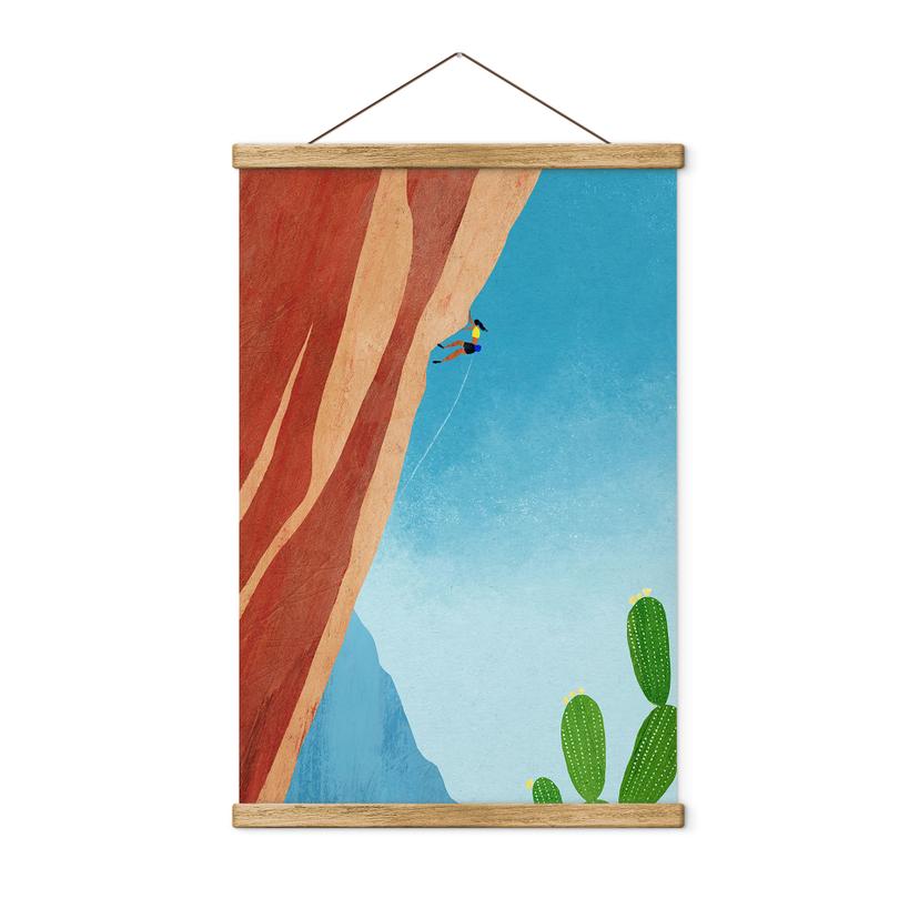 Affiche textile Escalade au Grand Canyon - Rivers