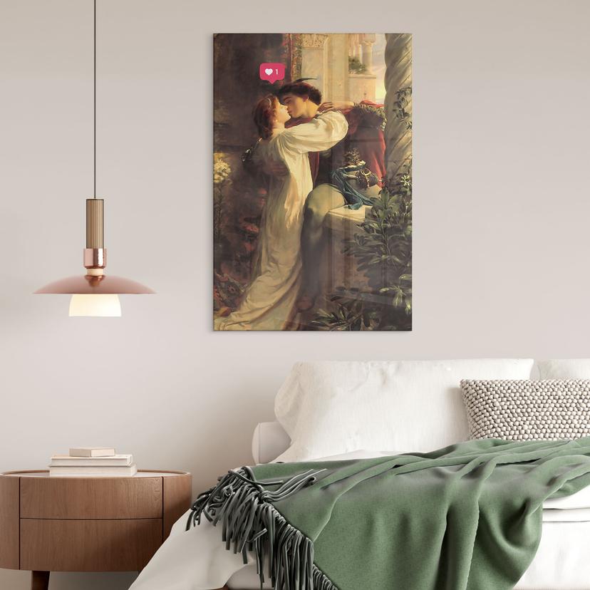 Stampa su acrilico Un like per l’amore - The Art Concept