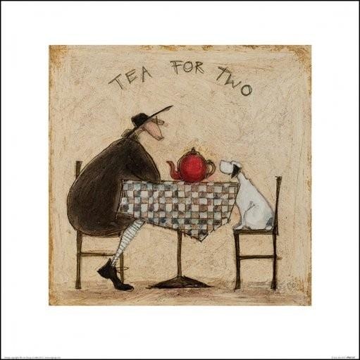 Plakat Sam Toft - Tea for Two kunsttryk, Sam Toft (30 x 30 cm)