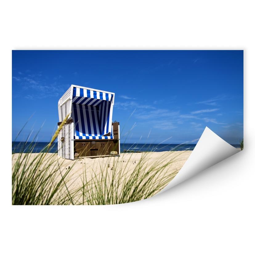 Zelfklevende Poster - Strandstoel
