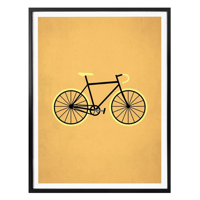 Plakat - Kubistika - Bicycle lover