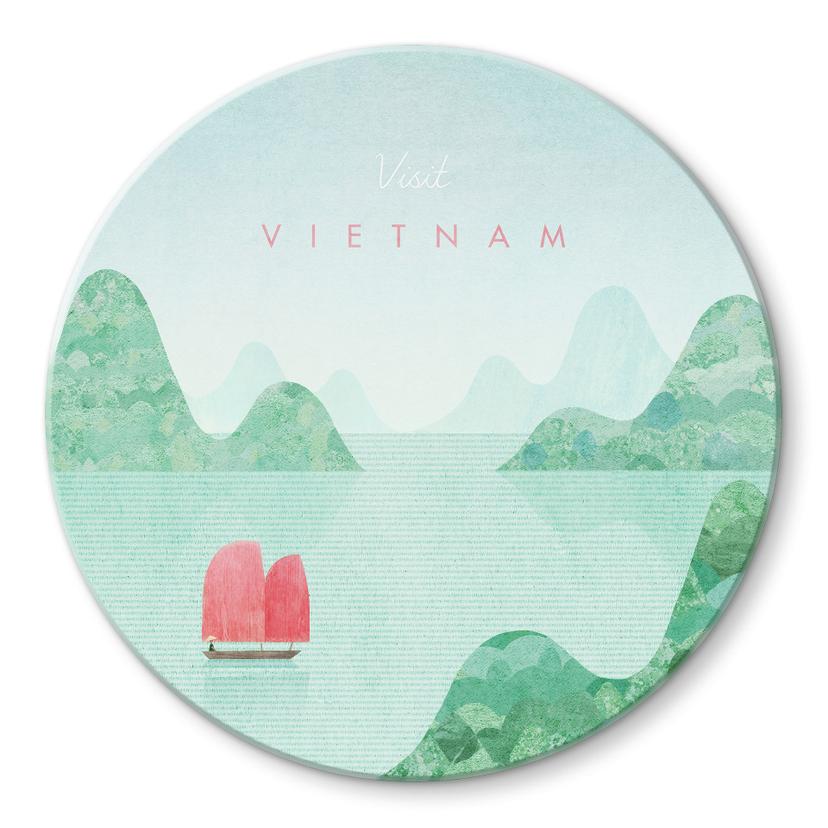 Glasbillede - Halong Bay rejser Vietnam - Rivers - Rundt