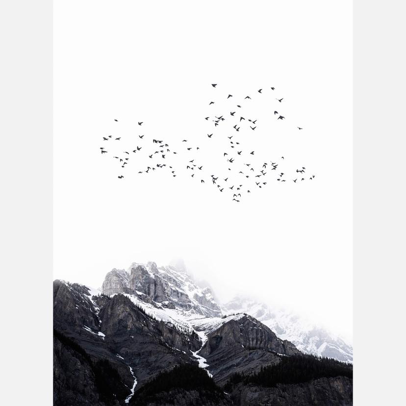 Fotomurale Kubistika - Alta montagna