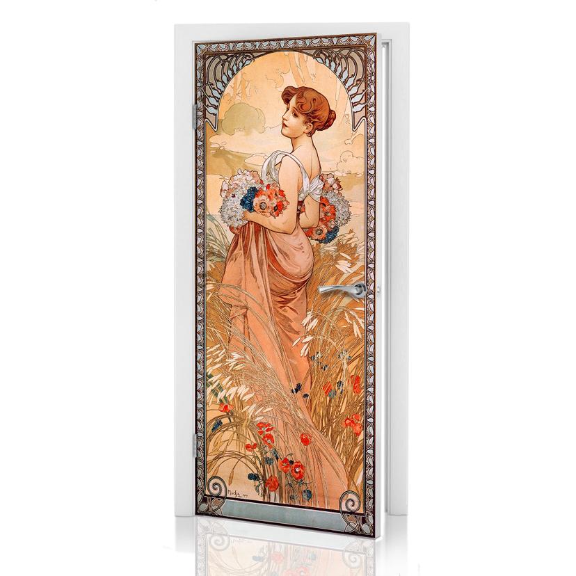 Mucha - Sommer - dørsticker