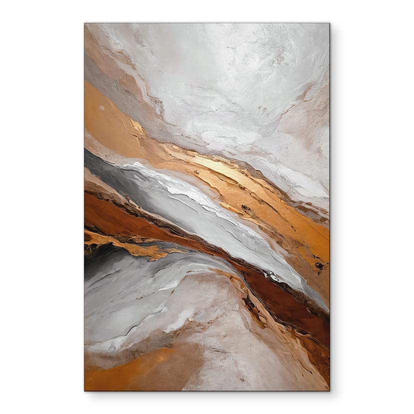 Wandbild Himmel und Erde in fließenden Farben - Alpenglow Workshop - Alu-Dibond
