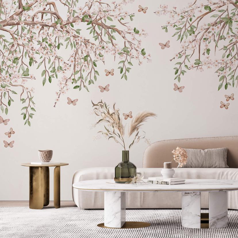 Papel pintado floral Sir Edward - mágicas flores en primavera