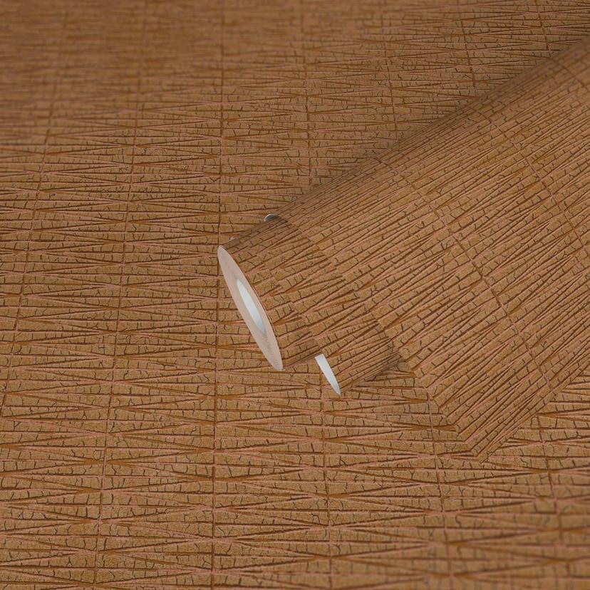 A.S. Création papel pintado étnico #Hygge papel pintado tejido-no tejido metalizado, naranja